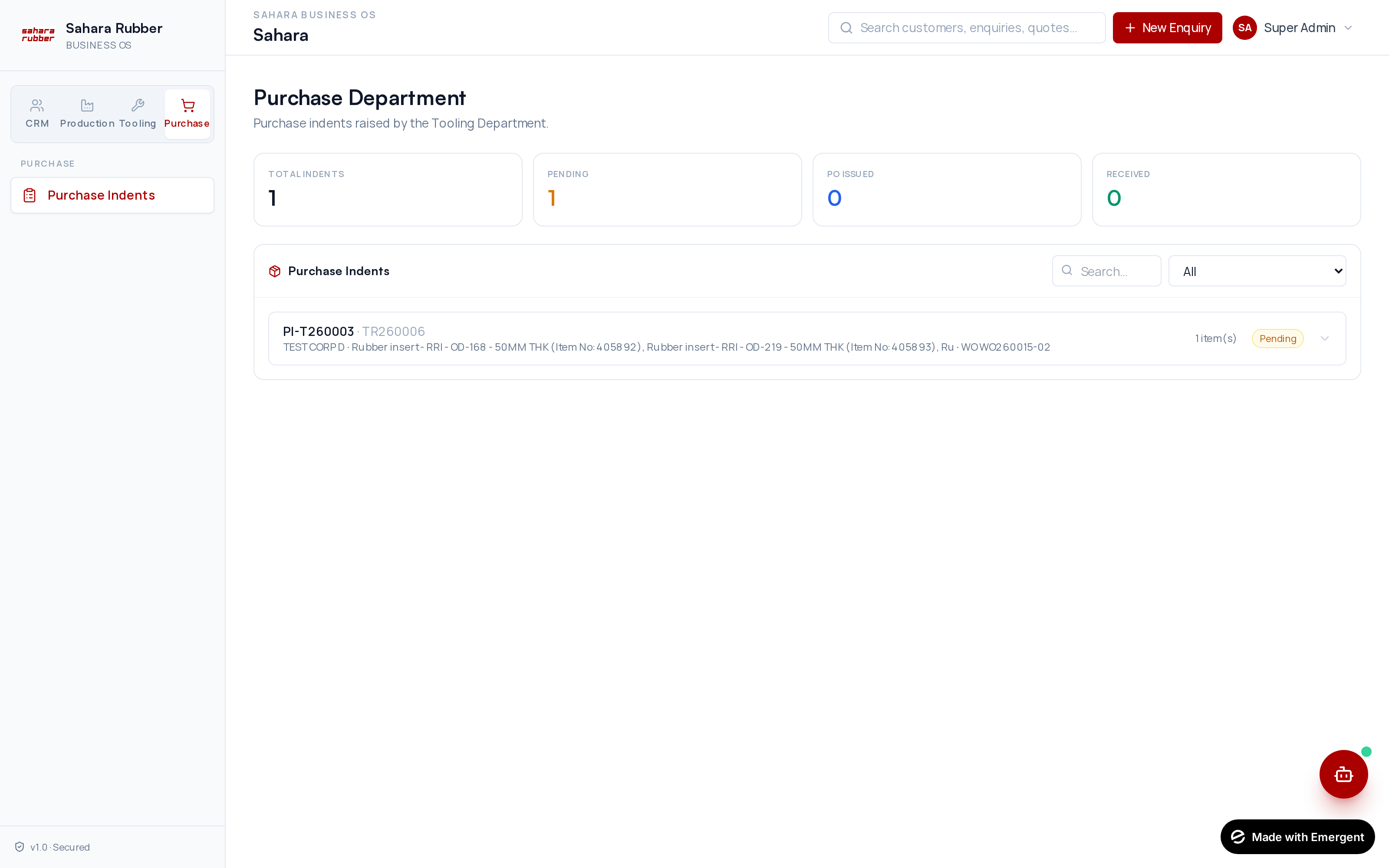 Purchase Dashboard